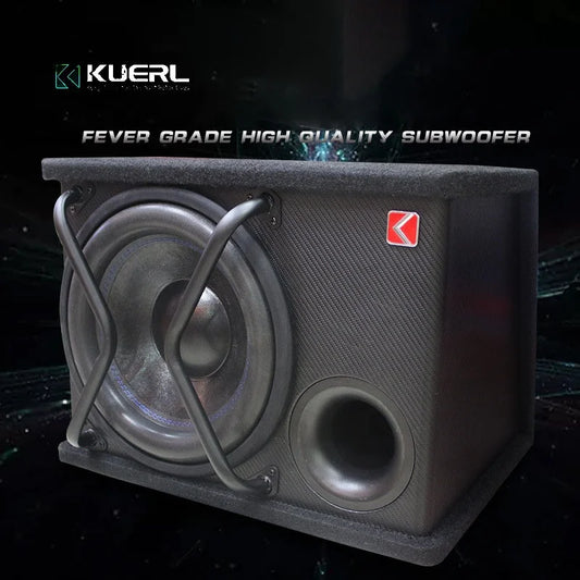 JMT-376842 12-Inch Active Subwoofer for Car Audio Systems - 12V Automotive Speaker