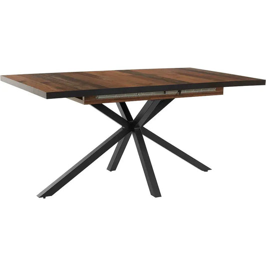 JMT-121866 Extendable Wooden Dining Table – Modern Design, 160-200 cm, Metal Base