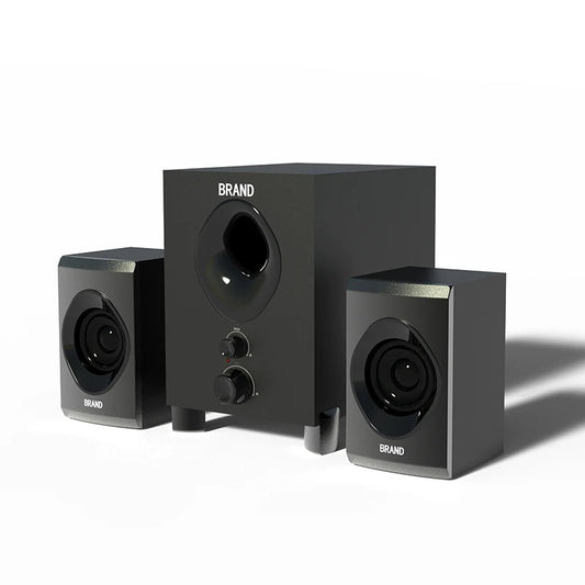 JMT-235722 2.1 Channel Hi-Fi Bluetooth Subwoofer Speaker System with USB, TF and AUX Connectivity for Home Theatre and PC