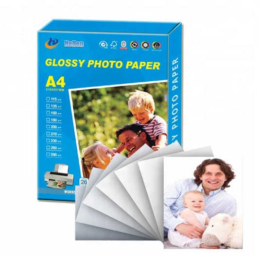JMT-796106 A4 Size Inkjet High Glossy Photo Paper - 115g, 135g, 180g, 200g and 230g Options