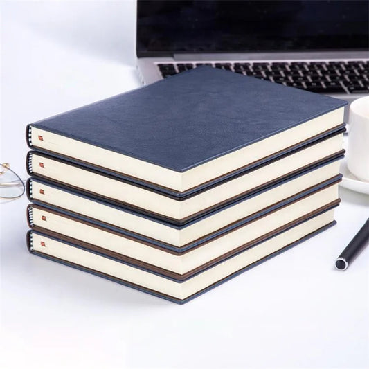 JMT-319946 A5 Lined Hardcover Leather Notebook for Back to School Use