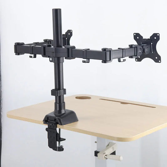 JMT-963082 Dual Monitor Mount Wall Arm for 32 Inch LCD and Laptop Support