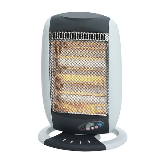 JMT-066634 1200W Electric Halogen Heater with 3 Adjustable Heating Levels and Remote Control