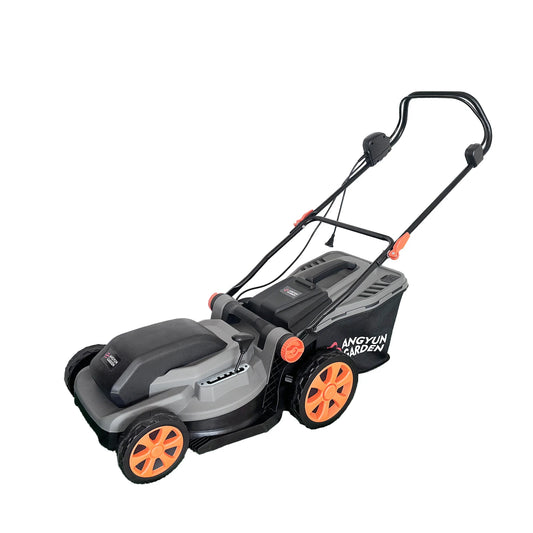 JMT-081290 Self-Propelled 1600W Electric Lawn Mower with Folding Handle and Grass Box
