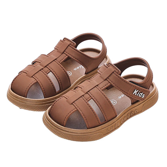 JMT-824586 Lightweight Children's Sandals New Summer Cute Beach Jelly Sandals Non-Slip Safe Rubber Baby Shoes for Boys and Girls