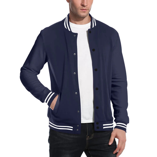 JMT-722314 Men's Customized Baseball Jacket Varsity Messenger With Buttoned Lapel Jacket Bombardment Lightweight Men's Jacket