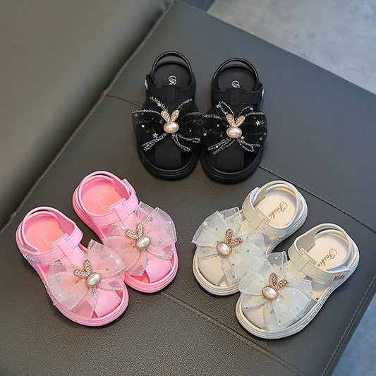 JMT-905930 OEM Beautiful Soft Rubber Baby Girls' Casual Shoes Hot Selling Cute Newborn Princess Shoes with Soft Breathable Bottom