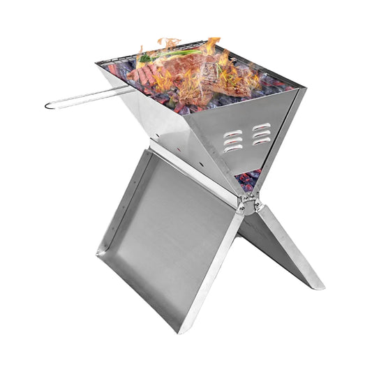 JMT-910538 Stainless Steel Portable Indoor Barbecue Grill for 2-3 Persons with Tube Burners