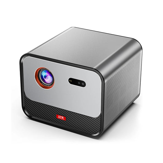 JMT-330250 1080P HD Portable LED DLP Projector with Smart Android and WiFi Connectivity for Home Cinema