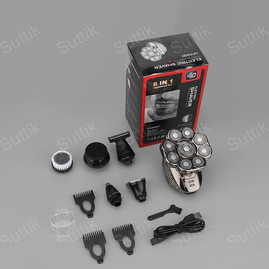 JMT-600074 Suttik LK-9300 Men's Electric Razor with 9D Floating Head and IPX6 Waterproof Design