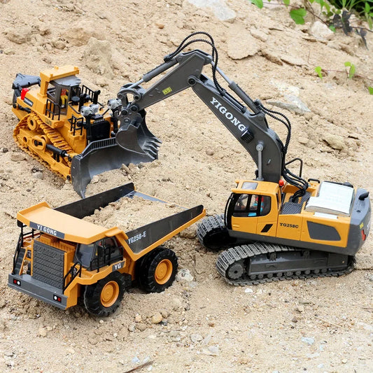 JMT-085450 1:20 Scale 11 Channel 2.4GHz Remote Control Excavator Construction Toy