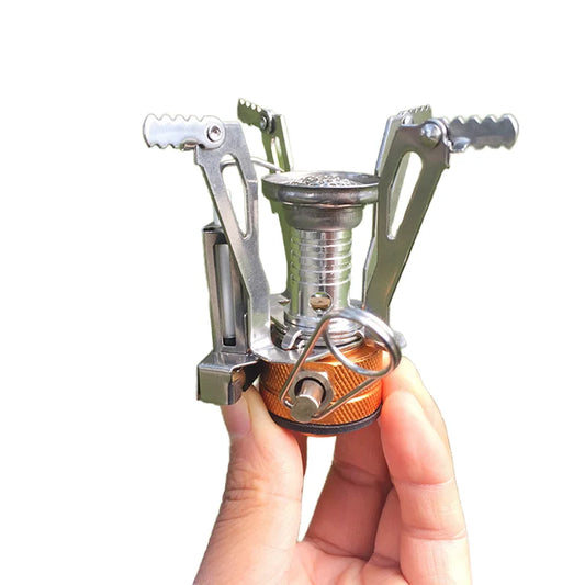 JMT-432522 Compact Outdoor Gas Camping Stove with Piezo Ignition and Wind Resistance