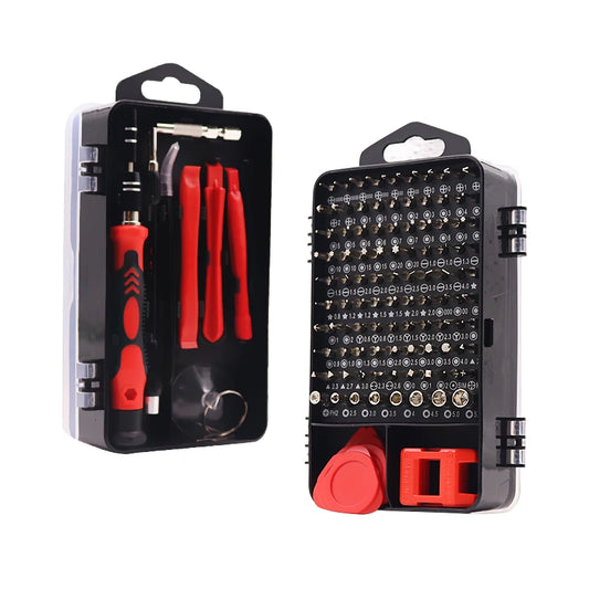 JMT-210378 115-in-1 Magnetic Mini Precision Screwdriver Set with 6 Precision Screwdrivers for Versatile Repair Tasks