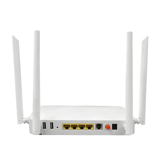 JMT-886026 Dual-Band AC1200 WiFi 5 Modem Router with 4 Gigabit Ports and VoIP Support
