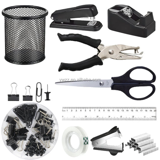 JMT-455114 10-in-1 Desktop Organizer Stationery Set for Office, Bedroom, or School – Available in Pink, Purple, and Black