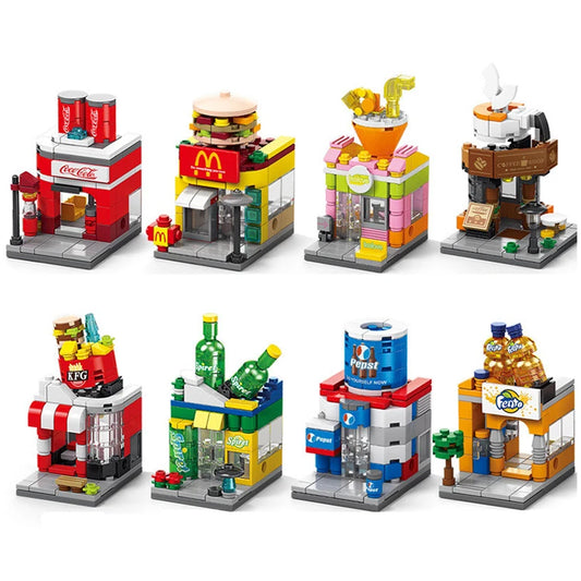 JMT-777674 8 in 1 3D Mini City Building Block Set for Kids
