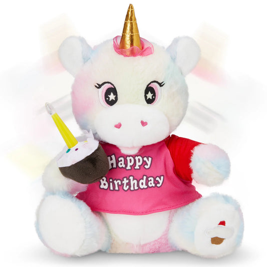 JMT-607946 Super Soft Electric Cartoon Unicorn Plush Toy for Kids – Ideal Birthday and Festival Gift