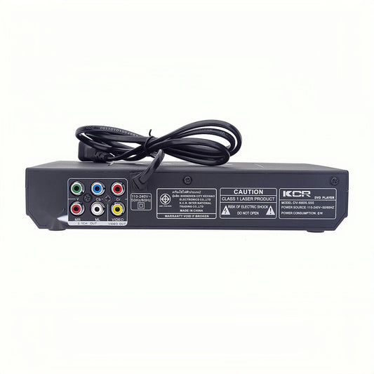 JMT-388554 Compact Region-Free Home DVD Player with USB Input and Remote Control, Supports CD, DVD, VCD Playback