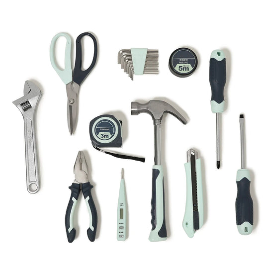 JMT-244298 18-Piece Adjustable Multi-Functional Home Repair Tool Set with Screwdrivers