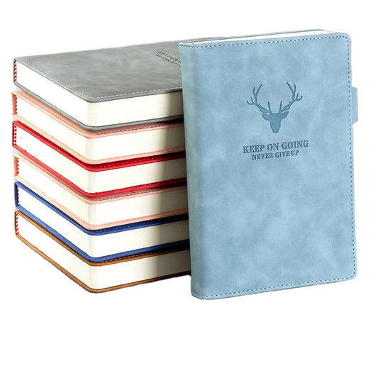 JMT-631818 Custom A5 PU Leather Journal Notebook with Super Thick Pages and Optional Logo