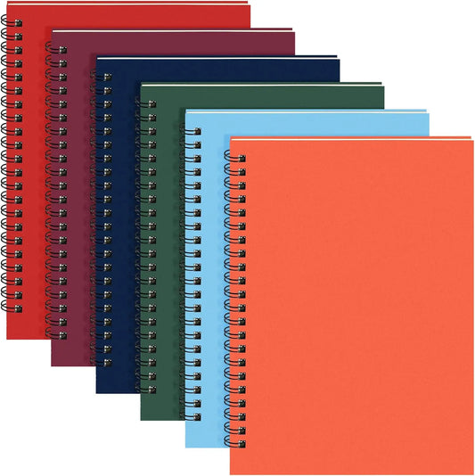 JMT-402442 A5 Lined Spiral Notebooks - 50 Sheets, Eco-Friendly Journal for Work and Study
