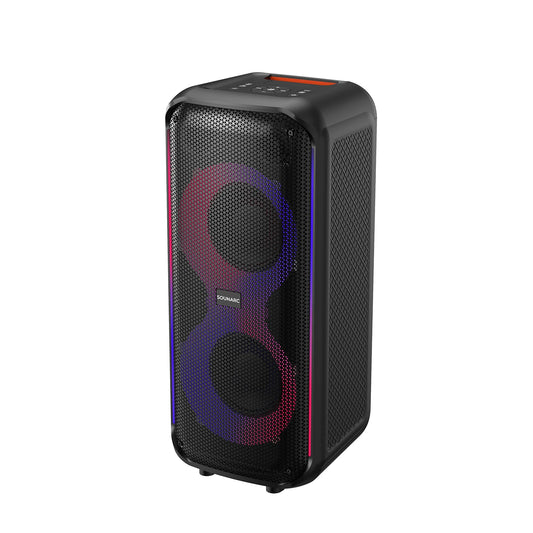 JMT-465098 Portable 60W Karaoke Speaker with LED Light, Super Bass, TWS, and 13000mAh Battery for Party Use