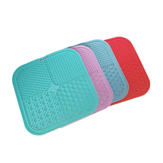 JMT-553482 Silicone Pet Licking Mat for Slow Feeding, Reduces Anxiety, Dishwasher and Freezer Safe