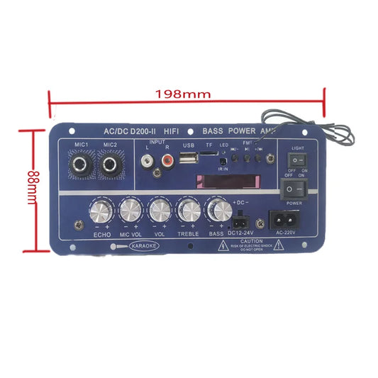 JMT-522250 50W Dual Channel Digital Power Audio Receiver with USB for Home and Outdoor Use