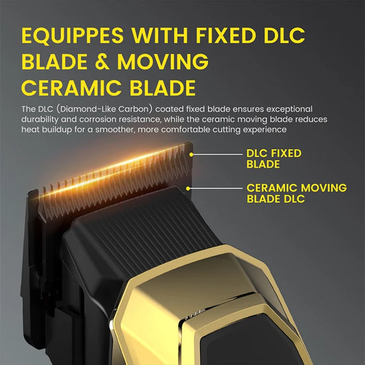 JMT-436234 Professional Hair Clipper Set with 5 Speed Settings and Long-Lasting Battery