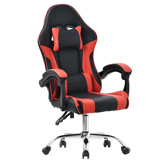 JMT-108362 Ergonomic Black and Purple Gaming Chair with Footrest for Ultimate Comfort