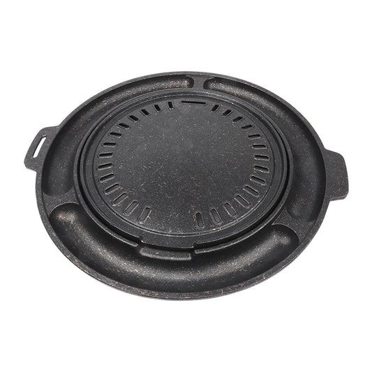 JMT-530826 Korean Style Die-Cast Aluminium Non-Stick Griddle Grill Pan for BBQ and Outdoor Cooking