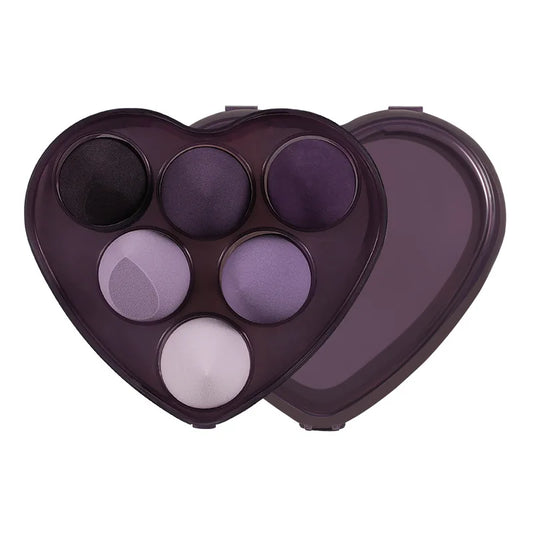 JMT-074634 Heart-Shaped Makeup Sponge Set for Flawless Application and Blending