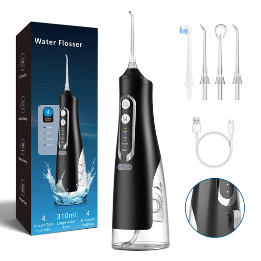 JMT-061130 Portable Electric Water Flosser with 310ml Large Tank for Effective Oral Care