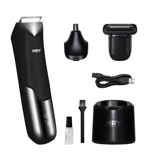 JMT-551498 Waterproof Back Shaver and Body Groomer for Men, IPX7 Rated, Ideal Trimmer for Sensitive Areas