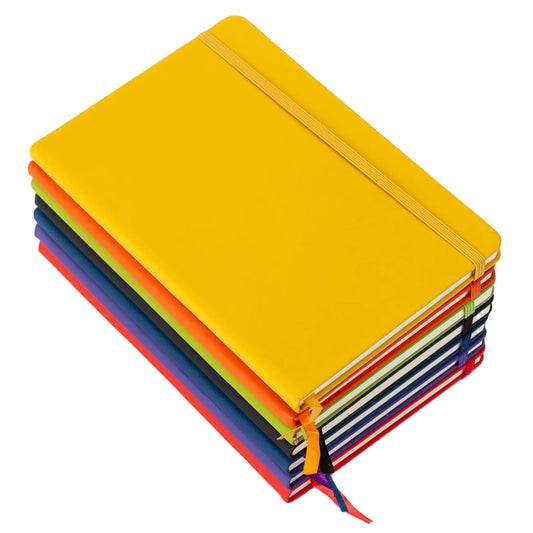 JMT-747082 Custom A5 Hardcover Journal Notebook with Embossed Logo in PU Leather