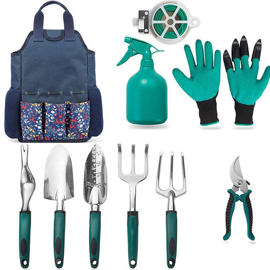 JMT-573962 All-in-One Gardening Tool Set for Efficient Planting, Pruning, and Lawn Maintenance