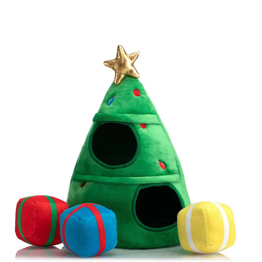 JMT-416650 Eco-Friendly Rubber Latex Christmas Tree Squeaky Toy for Dogs