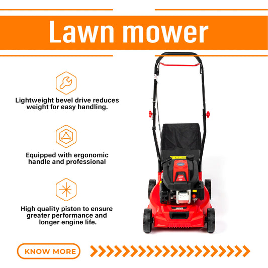 JMT-064330 High-Performance 16-Inch Lawn Mower with 2.1 kW Engine and Adjustable Cutting Height
