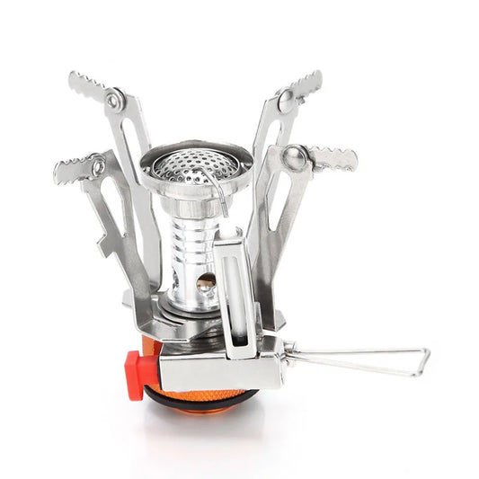 JMT-939850 Ultralight Foldable Outdoor Camping Stove - Compact Aluminium Design for Hiking
