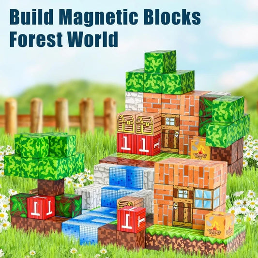 JMT-645450 Magnetic Building Blocks Set for Creative Play - Suitable for Kids Aged 3+