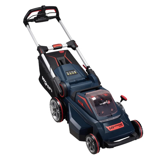 JMT-671114 Cordless Electric Lawn Mower 84V Brushless Self-Propelled Garden Grass Cutter