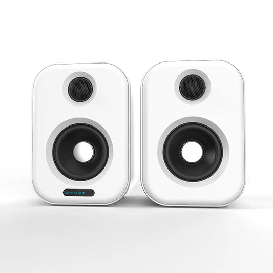 JMT-285450 Active Speakers - 2.0 Professional Studio Monitor Powered HiFi Bookshelf Speakers for Computer Use