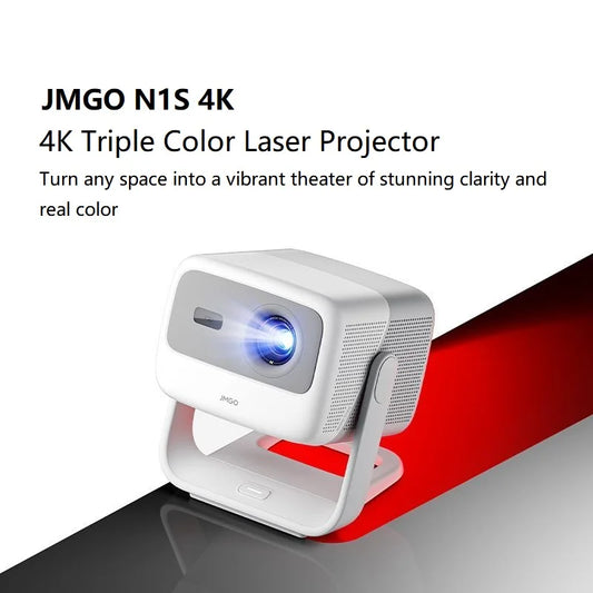 JMT-423626 4K Triple Color Laser MEMC Portable Projector with Automatic Keystone Correction and Smart Connectivity