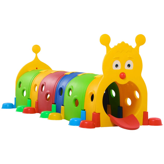 JMT-221450 Caterpillar Tunnel for Indoor and Outdoor Play - Fun Tunnel Structure for Toddlers at Home or Daycare