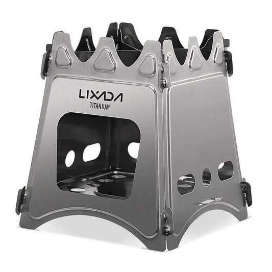 JMT-612170 Portable Titanium Camping Stove - Lightweight Folding Wood Burner for Outdoor Cooking