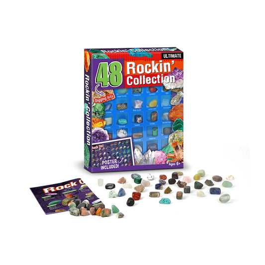 JMT-984330 Eco-Friendly Learning Rock Collection - Collectable Crystal Stones for Educational Use