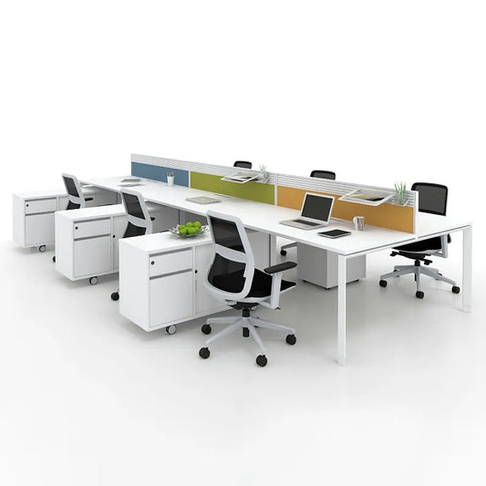 JMT-156938 Modular 4-6 Seater Office Workstation Desk for Coworking Spaces