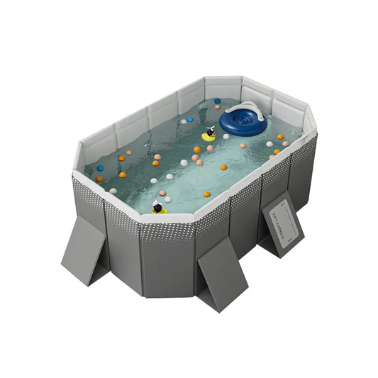 JMT-223690 Large Rectangular Above Ground Swimming Pool for Outdoor Use