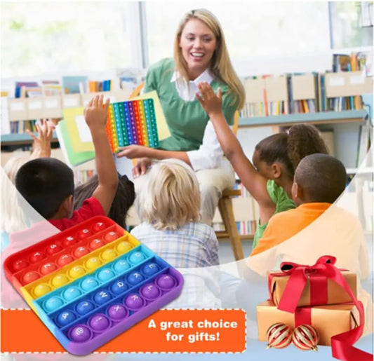 JMT-852106 Educational 2-in-1 Fidget Toy for Stress Relief and Learning Letters and Numbers