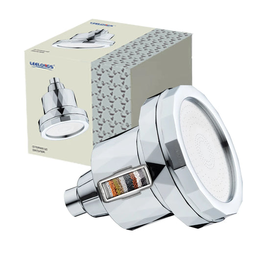 JMT-860298 15-Stage Overhead Shower Purifier with Vitamin C Filter for Hard Water